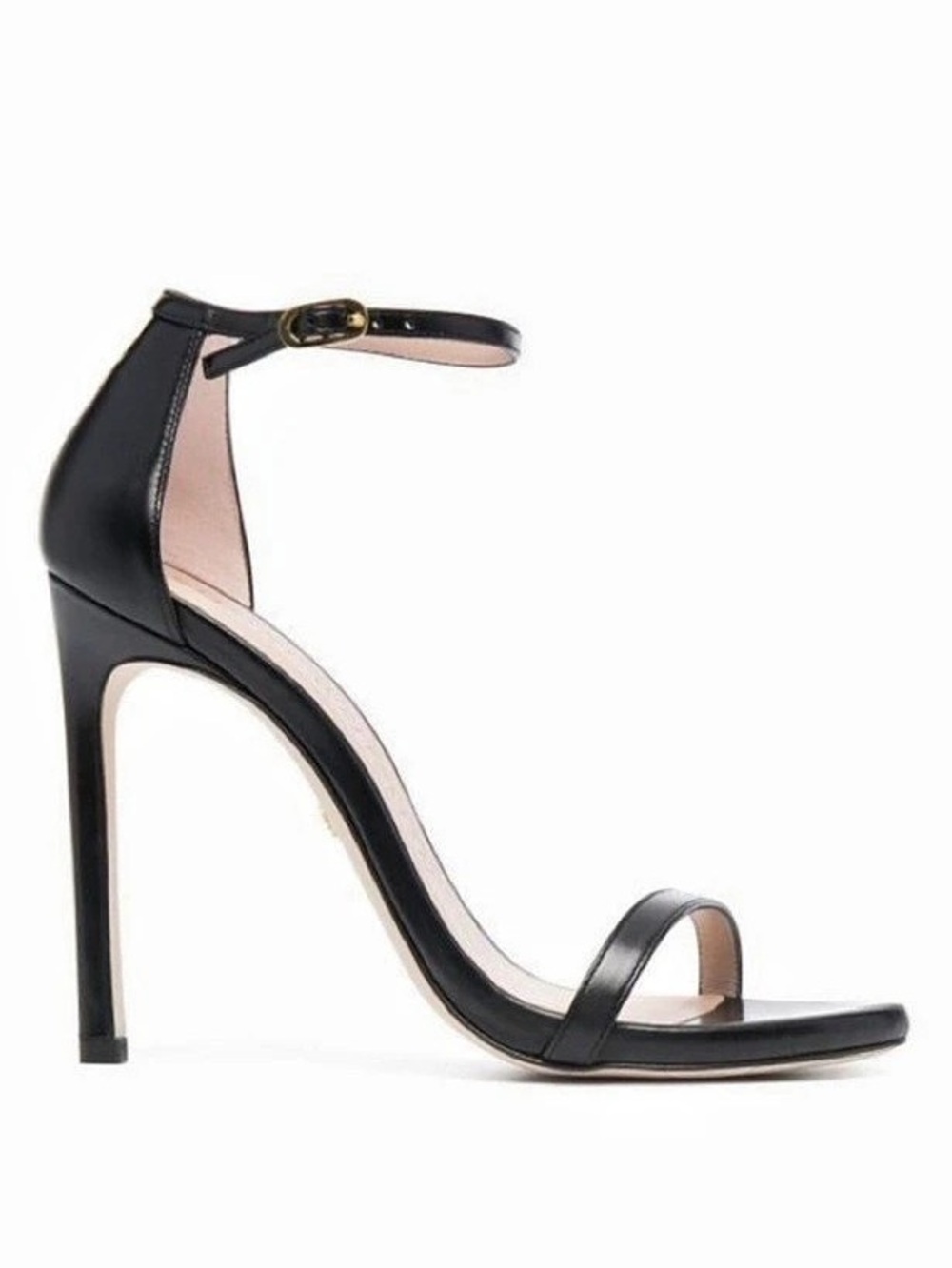 Stuart Weitzman Nudistcurve 100 Sandal Black size 37 NWOB, bag included
